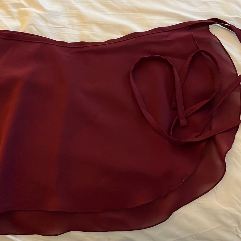 Burgundy Wrap Ballet Skirt